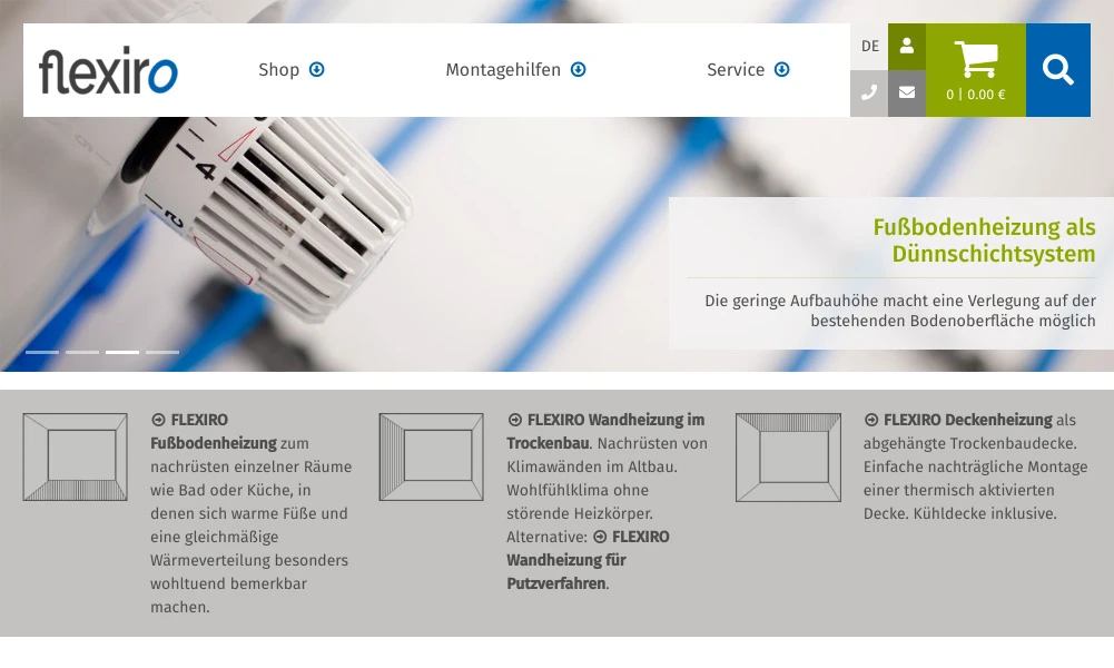 flexiro Fußbodenheizung