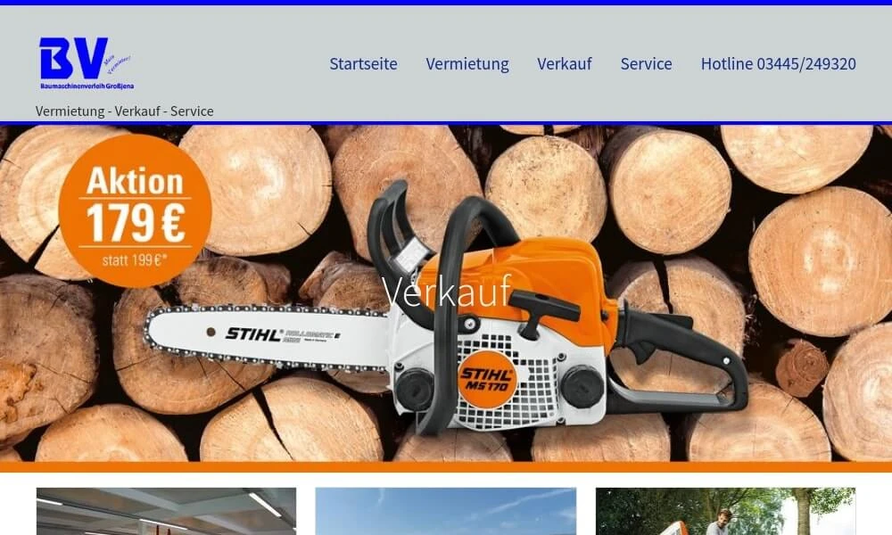 Baumaschinenverleih Großjena