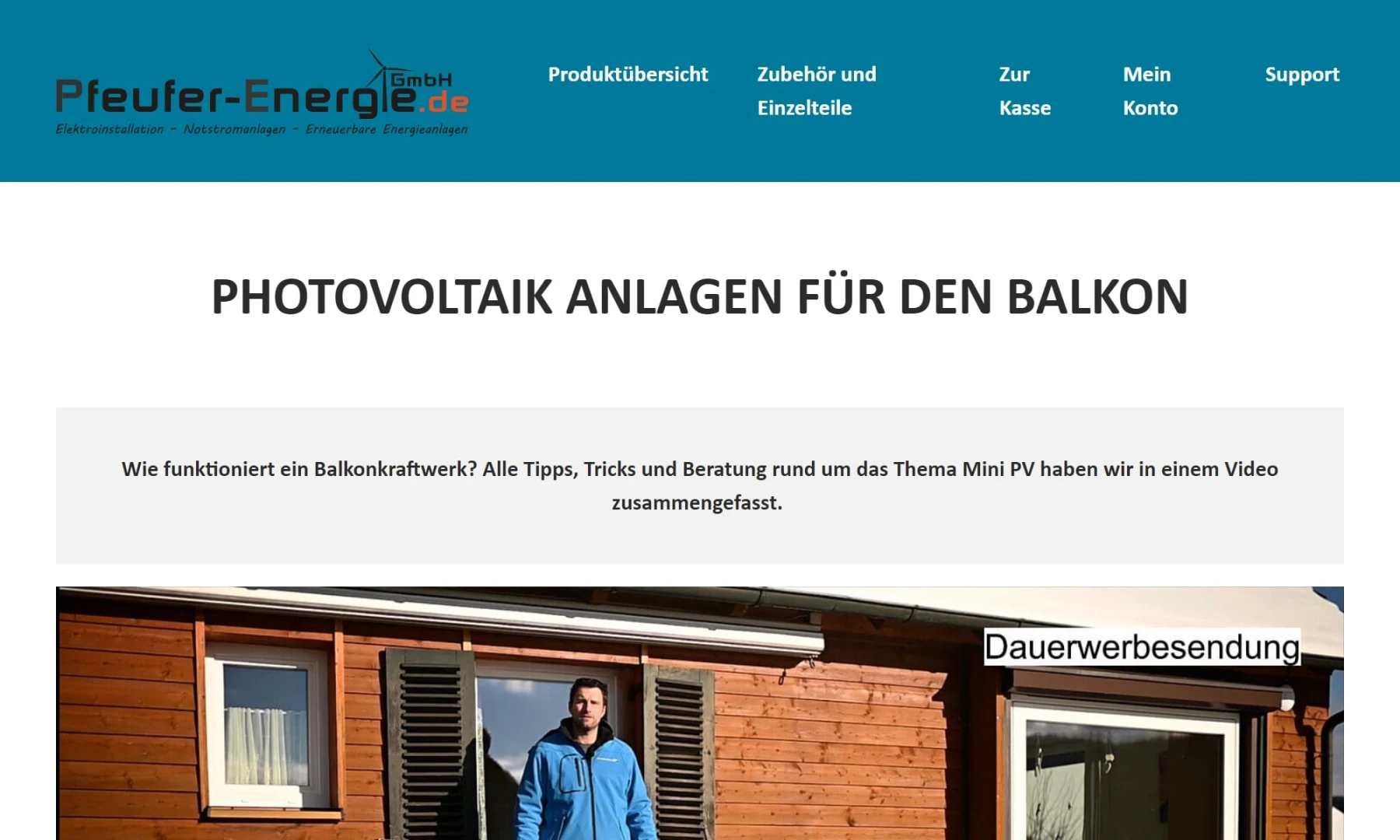 Balkon Energie