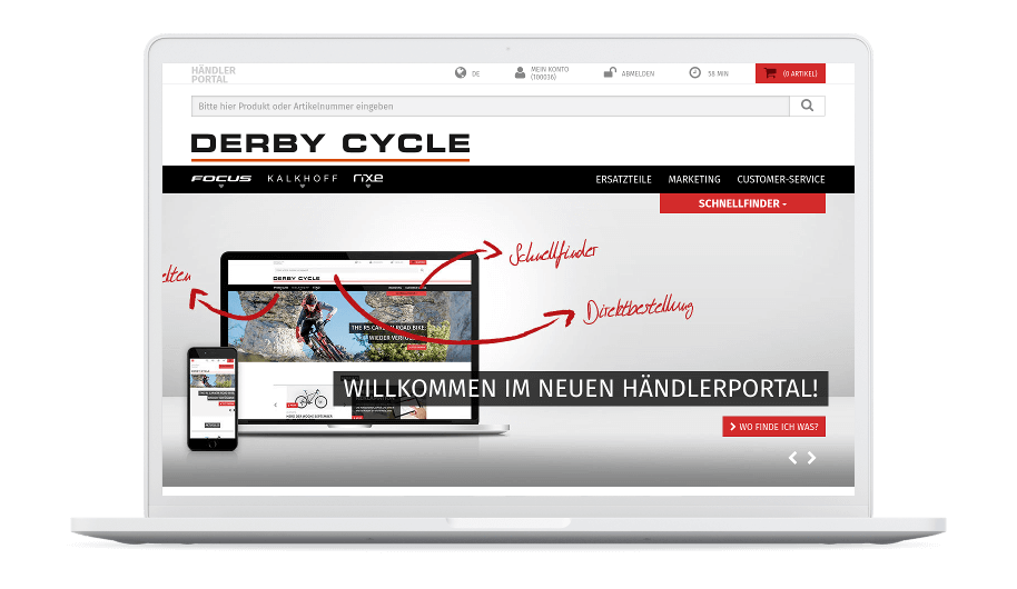Aimeos Derby Cycle showcase