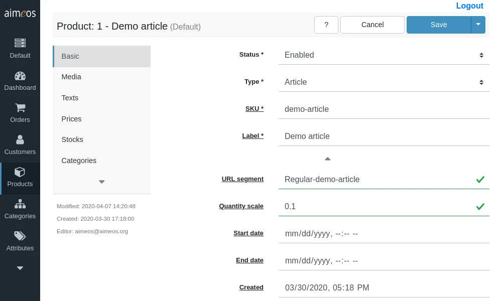 aimeos-admin-seo-scale